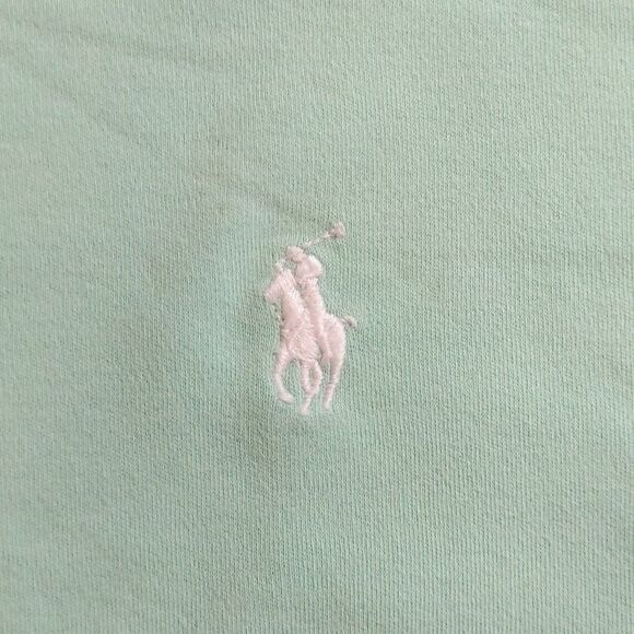 Polo Ralph Lauren Shirt Small Mint Green Preppy Shirt Sleeve Spring Cotton Petit - Picture 3 of 7